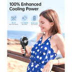 Sweetfull Portable Misting Fan - 180° Foldable Handheld Personal Fan With Mist Spray, 3 Speeds, 30Ml Water Tank, Usb Rechargeable For Travel, Outdoors, Makeup, Camping, Home, And Office Use