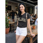 Mama Shirts for Women Mama Letter Print Tshirt Floral Graphic Tee Auntie Shirt Casual Mothers Gift Tops Darkgrey4