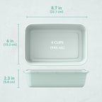 Bentgo Prep - 20-Piece 1-Compartment Reusable Meal Prep Containers with Lids, PFAS & BPA Free Materials, Durable, Microwave, Freezer, & Dishwasher Safe To Go Food Storage (Mint)