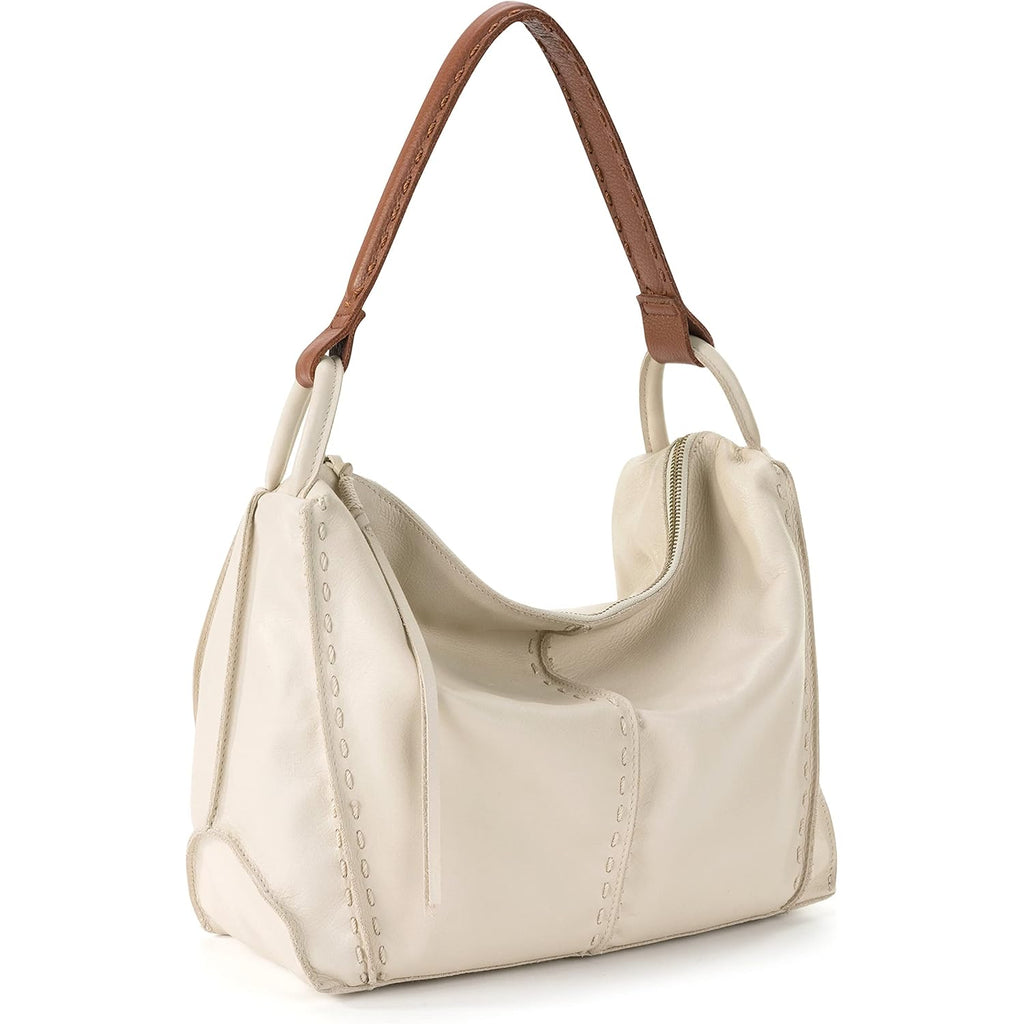 The Sak Los Feliz Hobo Purse - Premium Large Leather Women's Handbag for Everyday & Travel - Durable Purse With Zipper Pocket
