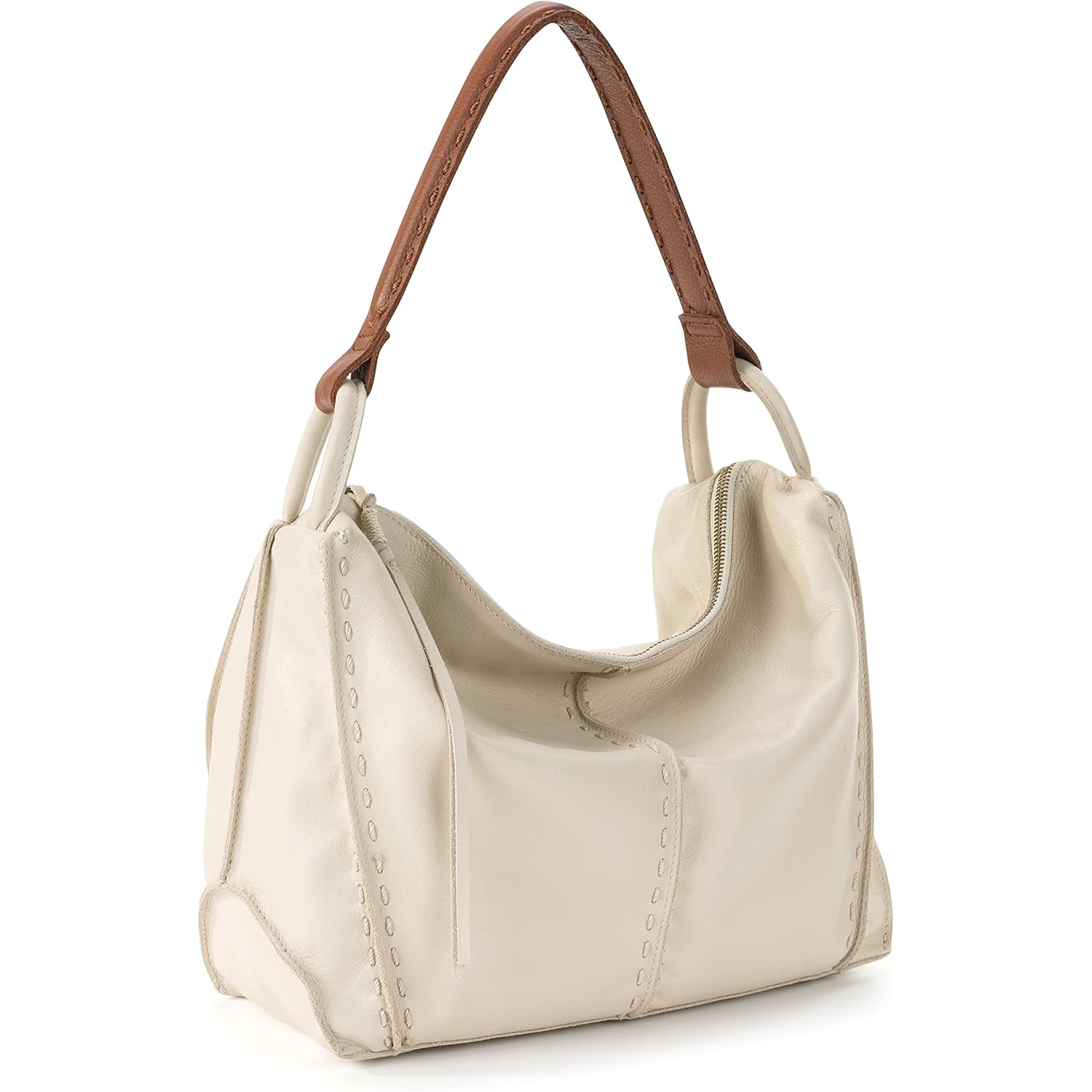 The Sak Los Feliz Hobo Purse - Premium Large Leather Women's Handbag for Everyday & Travel - Durable Purse With Zipper Pocket