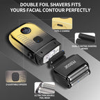 Hair Clippers For Man With An Led Display, A 4-Piece Cordless Grooming Set That Includes Hair Clippers, T-Shaped Trimmer,Double-Layer Foil Razor, And A Nose Hair Trimmer—A Complete Home Grooming Set