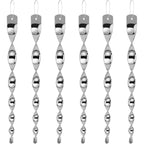 Besmon Woodpecker Bird Scare Devices，Reflective Scare Rods Control Device To Keep Birds Away From Patio Pool（Christmas Reflective Strip Hanging Home As Decoration） (6Pcs)