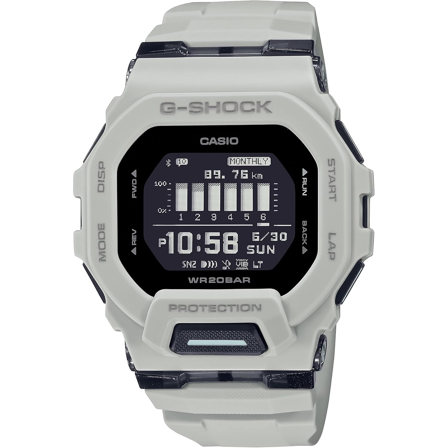 G-Shock Gbd200Uu-9 Shock Move White One Size