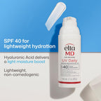 Uv Daily Spf 40 Face Sunscreen Moisturizer With Zinc Oxide, Daily Face Moisturizer With Spf, Sunscreen