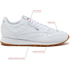Reebok Classic Leather Sneakers For Men, Casual Tennis Mens Shoes