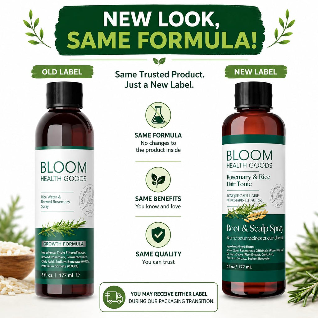 Rosemary & Rice Water Spray For Hair – Homegrown Rosemary, Korean Root & Scalp Hair Tonic – Strengthens & Adds Fullness – Leave-In Mist For Thinning Hair, Men & Women – 6 Oz