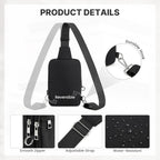G4Free Small Sling Bag For Women, Anti Theft Rfid Blocking Mini Crossbody Purse For Travel, Black