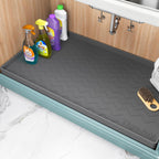 Tigejoy 34" X 22" Under Sink Mats For Kitchen Waterproof, Leak-Proof Silicone Mat Sink Protector And Cabinet Liner, Kitchen Essentials Organizer And Storage, Boot Or Shoe Tray, Pet Feeding Mat