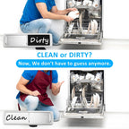 Dishwasher Magnet Clean Dirty Sign, Slide Strong Clean And Dirty Magnet Indicator For Dishwasher, Non-Scratch, Easy To Read, Self-Adhesive Stickers For Non-Magnetic Dishwasher, Refrigerator