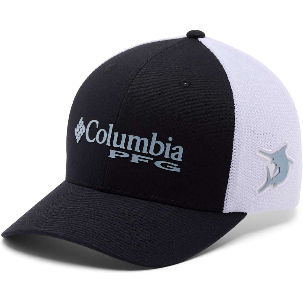 Columbia PFG Mesh Ball Cap Black/Crushed Blue/Marlin