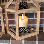 Homemory Flameless Votive Candles With Timer, 2" X 2" Real Wax, 400+Hour Realistic Black Wick Battery Operated Candles, Set Of 6 For Wedding, Party And Holiday Decoration (Battery Included)