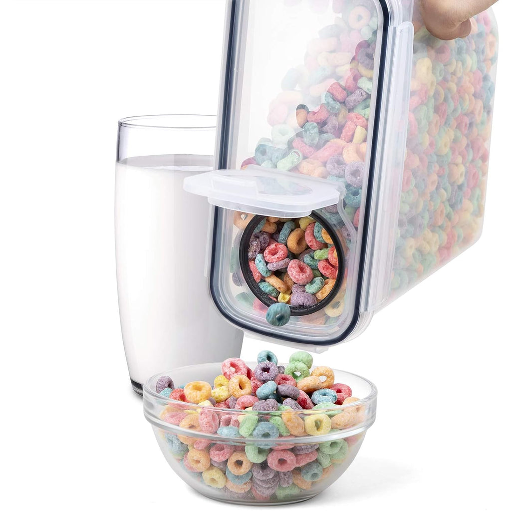 Fooyoo Cereal Containers Storage Set - 4 Piece Airtight Large Food Storage Containers(135.2Oz), Bpa Free Dispenser Plastic Cereal Storage Containers