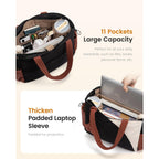 Lovevook Tote Bag For Women, Puffer Work Bags With Zipper For Daily Travel College, Teacher Nurse Laptop Handbags Purses Gift