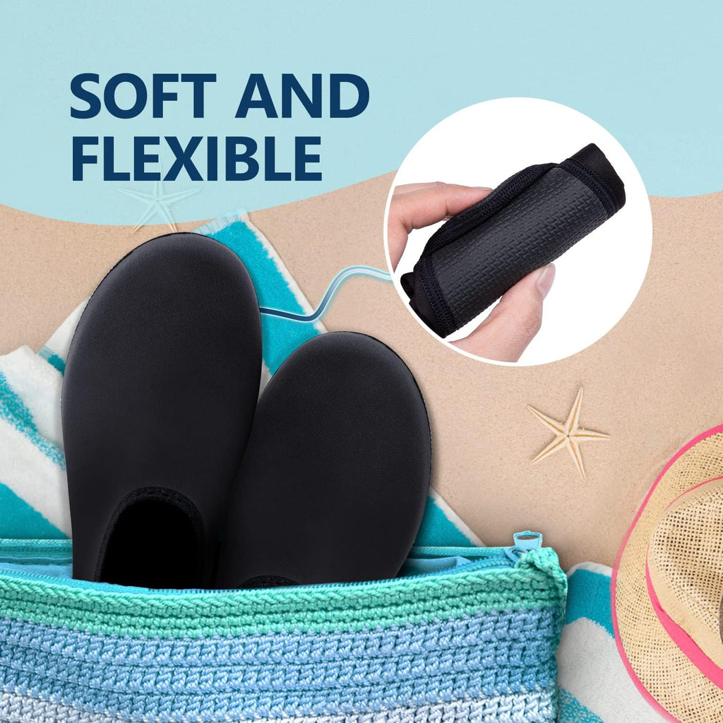 Jackshibo Water Shoes For Women Men Quick-Dry Swim Shoes Beach Water Socks | Aqua, Swimming, Yoga, Surf, River, Lake, Kayak, Pool Socks, Cruise Essentials, Sport, Adult, Unisex, Cute, Barefoot, Vacation