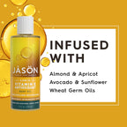 Jason Vitamin E 5,000 Iu Moisturizing Body Oil, For Hair, Face, And Body, 4 Fluid Ounces