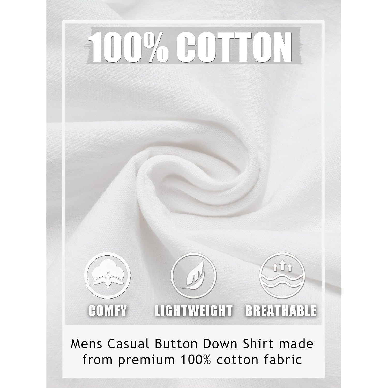 Coofandy Men'S Casual Button Down Shirts Long Sleeve Cotton Beach Wedding Shirt Summer Linen Shirt For Men