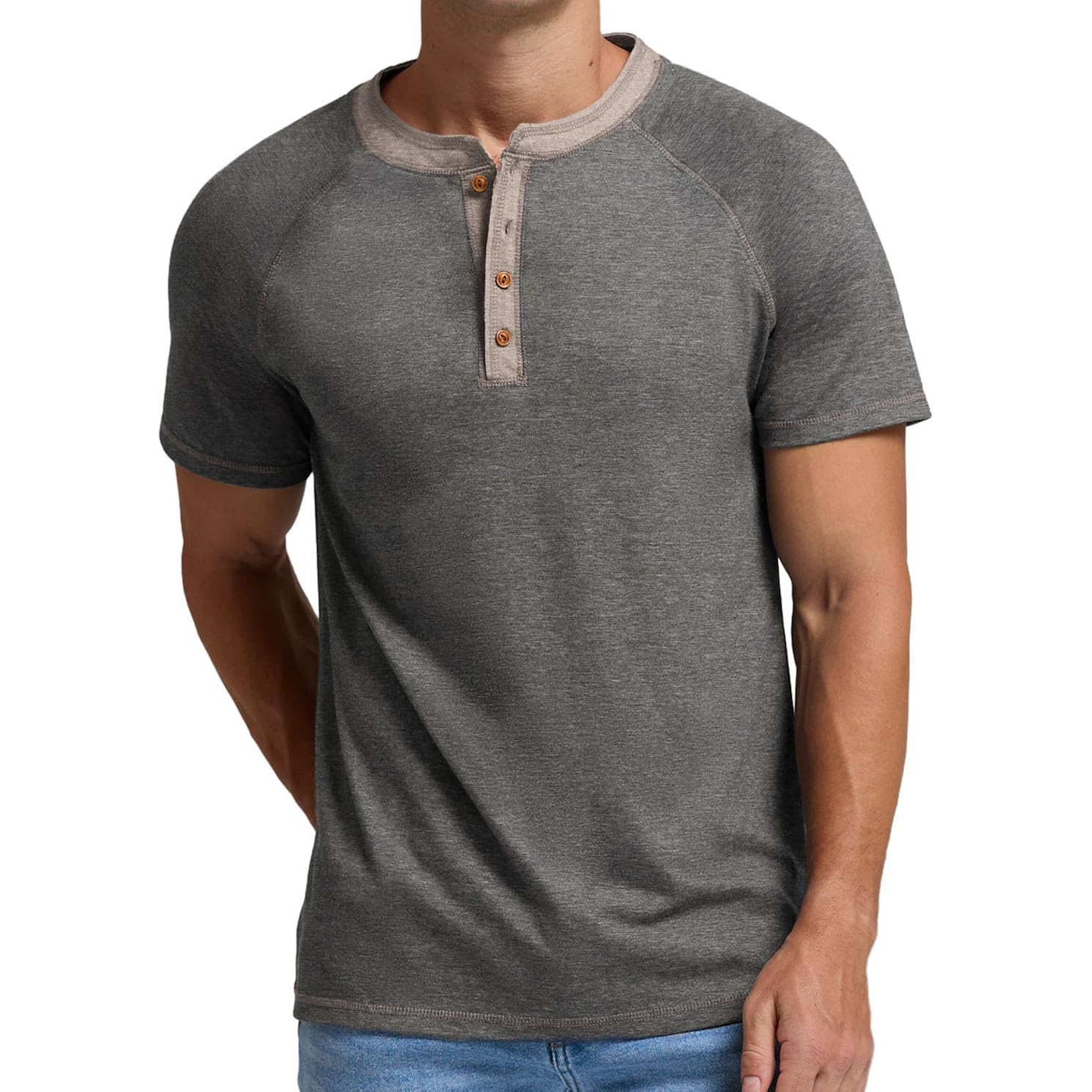 Sailwind Mens Henley Long/Short Sleeve T-Shirt Cotton Casual Shirt