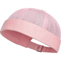 Mens Mesh Brimless Cap,Summer Skullcap Docker Beanie Hat Pink
