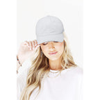 Ponytail Baseball Hat Distressed Retro Washed Womens Twill Black+white