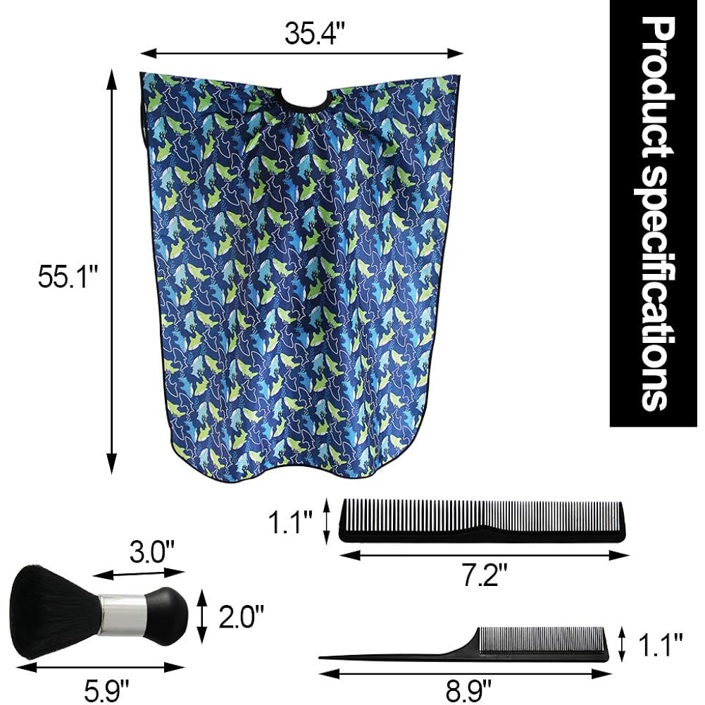 Professional Barber Cape,Polyester Hair Cutting Salon Cape,Water And Stain Resistant Apron