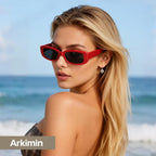 Rectangle Sunglasses For Womens Men - Trendy Y2K Retro Sun Glasses 90’S Vintage Fashion Uv400 Protection Eyeglasses
