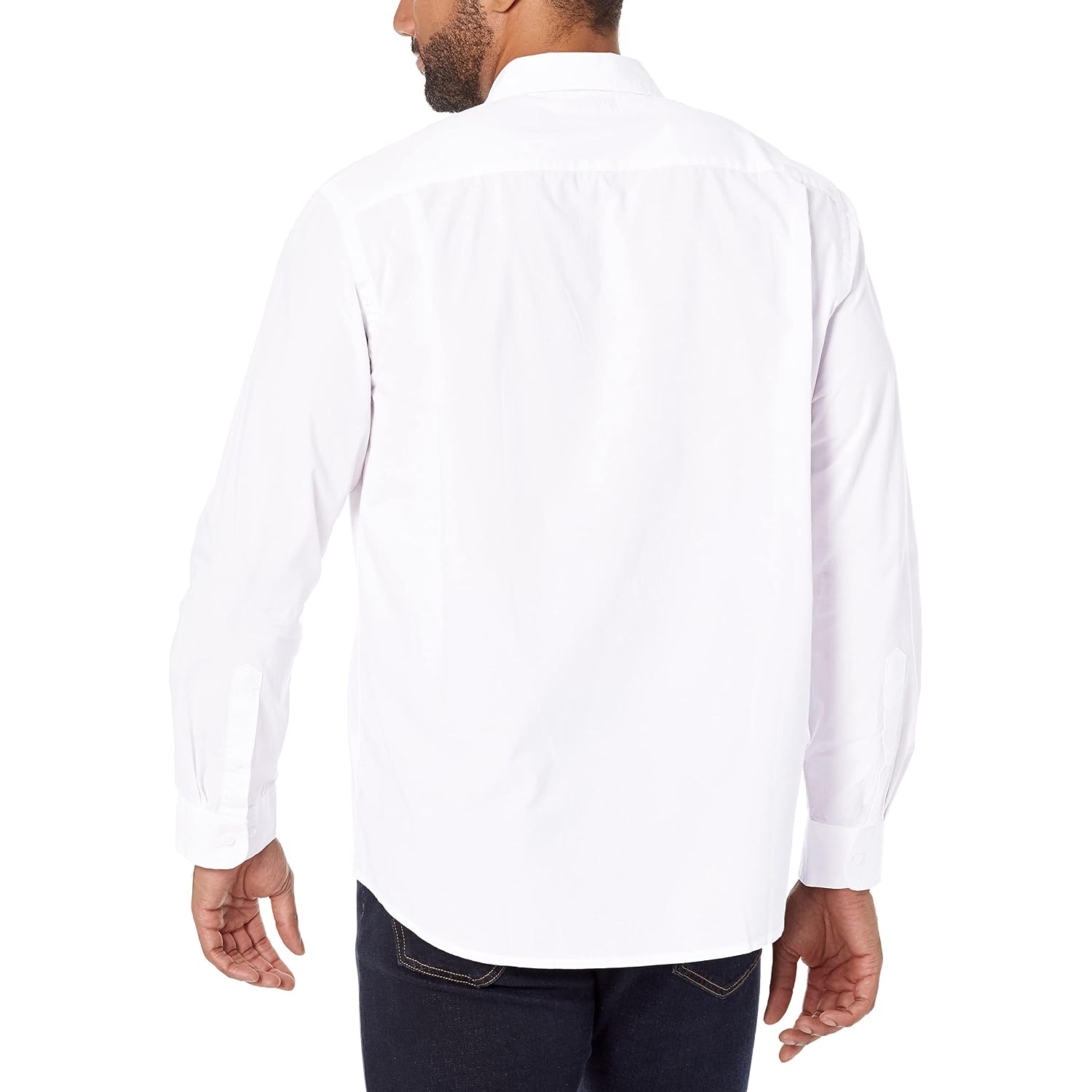 Amazon Essentials Men'S Regular-Fit Long-Sleeve Casual Poplin Shirt, Button Front, Business Casual, Collared