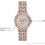 Citizen Ladies' Silhouette Crystal Eco-Drive Watch, 3-Hand Date