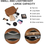 Woven Crossbody Bag, Small Summer Purse And Boho Bag For Women | Vegan Leather, Roomy Space, 2.3L Capacity, Fits Ipad Mini/Long Wallet/Kindle, Versatile For Daily Use/Casual/Date/Office