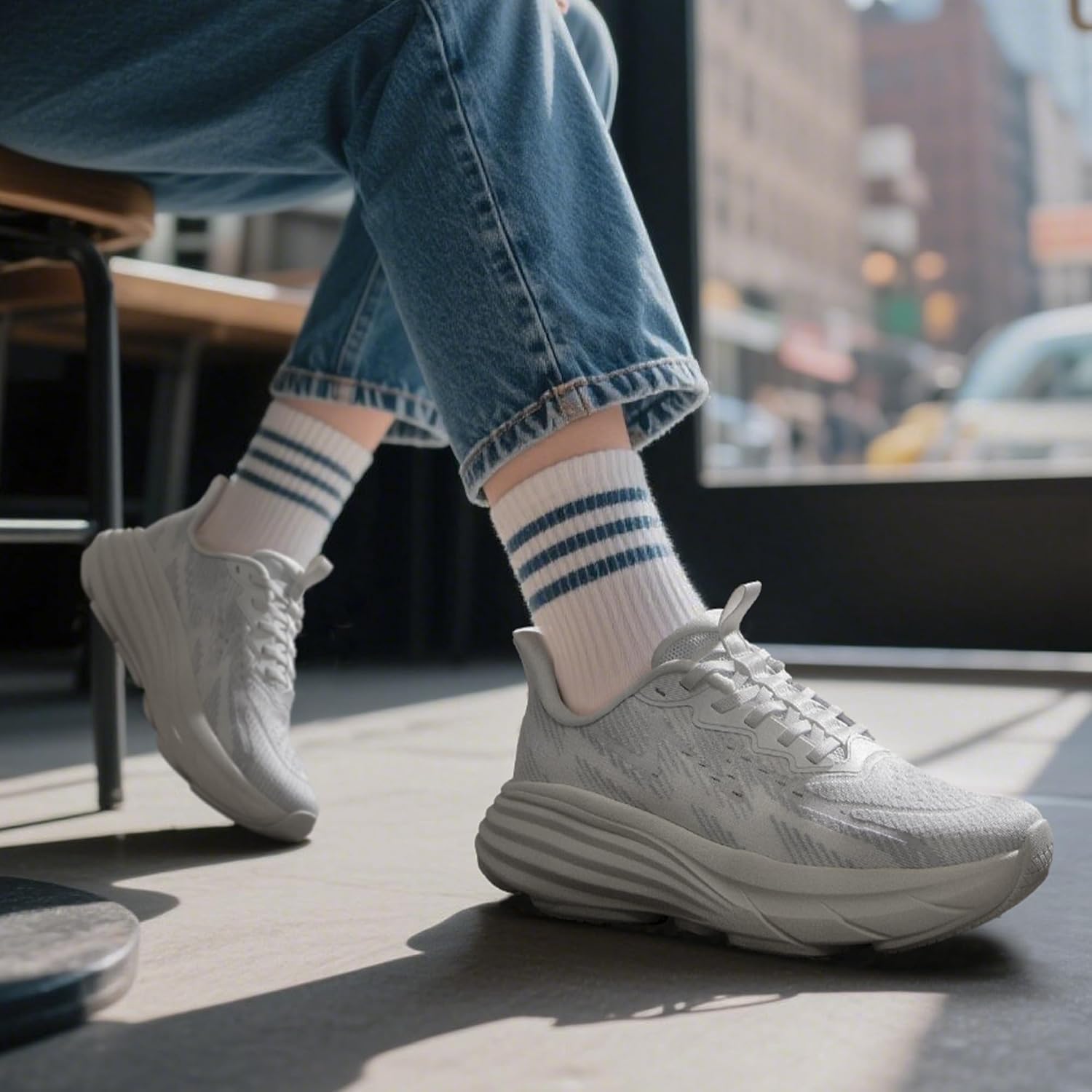 Allswifit Women'S Slip On Walking Shoes Hands-Free Cushion Running Tennis Activesolid Non-Slip Comfortable Workout Gym Athletic Fashion Sneakers