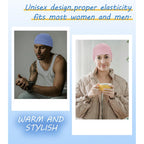 3 Pieces Cotton Skull Caps for Men Women Chemo Headwear Lightweight Beanie Sleeping Cap Helmet Liner Set E-light Blue,pink,light Purple
