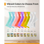 Rain Ponchos Family Pack Kids– 6/12/24 Pack Disposable Poncho With Hood, Clear & Assorted Colors, Home Survival Kits