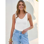 Tank Tops for Women V Neck Ribbed Knit Slim Fitted Sleeveless Basic Tee Tanks Casual Summer Clothes 2026