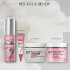 No7 Restore & Renew Multi Action Face & Neck Cream - Anti Aging Face Moisturizer With Spf 30 - Helps To Firm & Hydrate Crepey Skin - Formulated With Hyaluronic Acid, Peptides & Ceramides (1.69 Oz)