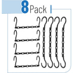Mr. Pen- Space Saving Hangers, 8 Pcs, 360° Rotating Hooks | Magic Cascading Hanger Organizer With 5 Enclosed Slots, Closet Organizers And Storage For Clothes