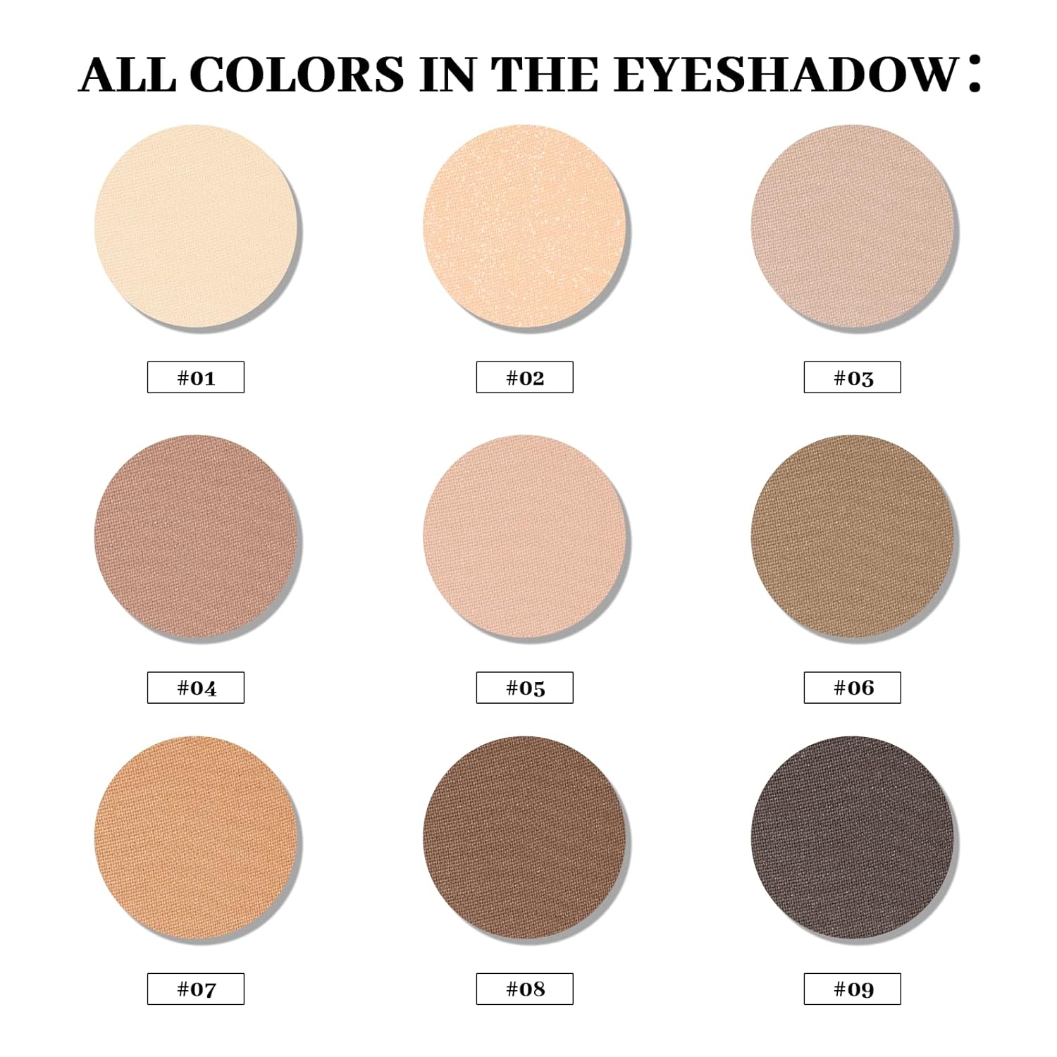 MYSTER ROSEY Neutral Eyeshadow Palette, Nude Eyeshadow Palette, Matte Eye Shadow Makeup Palette with Mirror, Long-Lasting Wear, Vegan, Cruelty-Free - 0.5oz