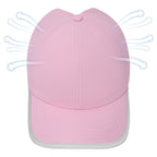 Ponytail Hat for Women, Criss Cross Quick Drying Baseball Cap, Breathable Messy Bun Hat for Outdoor Sports Running Golf Pink
