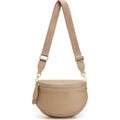 Kattee Crossbody Bag Bum Bags For Women, Leather Fanny Packs Belt Bag, Spacious Sling Purses For Women With Rfid Blocking, Tan