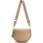Kattee Crossbody Bag Bum Bags For Women, Leather Fanny Packs Belt Bag, Spacious Sling Purses For Women With Rfid Blocking, Tan