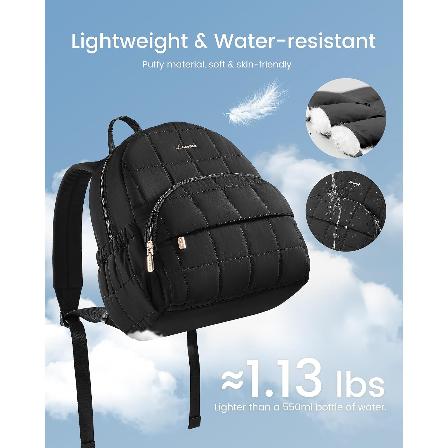 Lovevook Small Backpack Purse For Women, Mini Puffer Backpack With Anti-Theft Pocket, Lightweight Quilted Casual Daypack For Daily Work & Travel