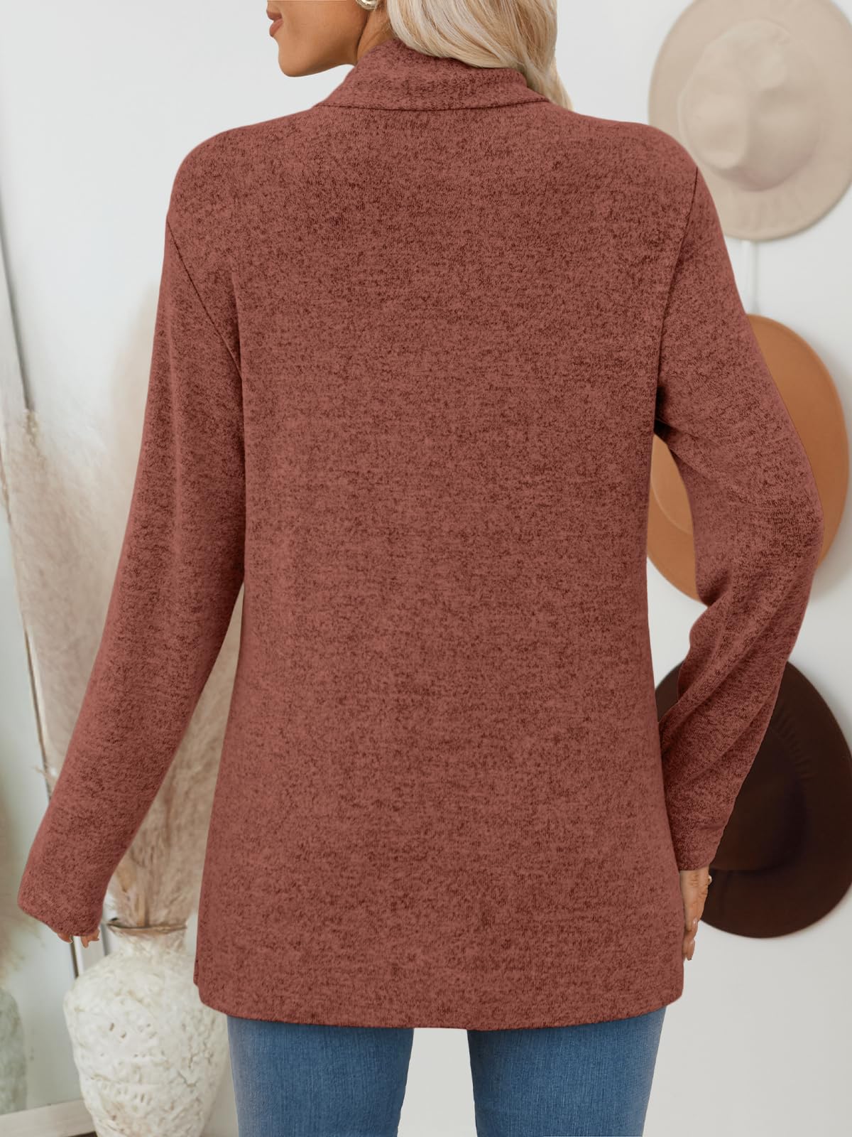 LILLUSORY Cardigan for Women Lightweight Cardigans Fall Fashion Outfits | Open Front Long Cardigan with Pockets, Business Casual Travel Outfits