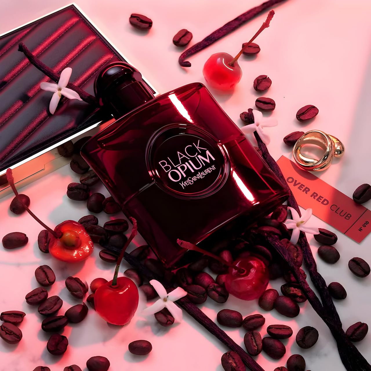 Black Opium Over Red by Yves Saint Laurent for Women - 3 oz EDP Spray