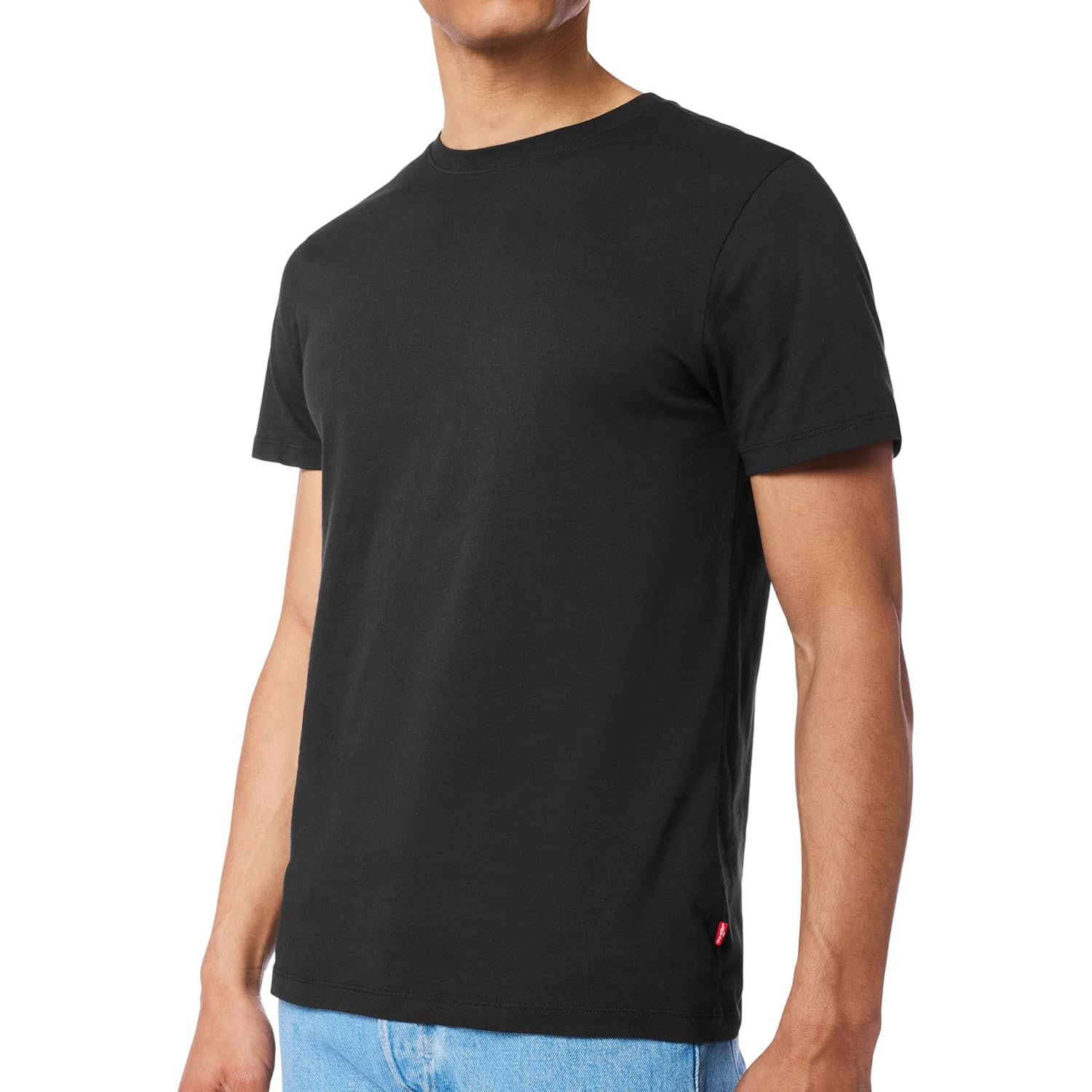 Levi'S Men'S 4-Pack Basic Crew Neck T-Shirt, Soft Cotton, Tag-Free, Breathable Comfort