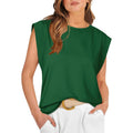 WIHOLL Cap Sleeve Tops for Women Summer Top Basic Tee Shirts Business Casual Tank Loose Fit 2026 Fashion