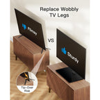 PERLESMITH Universal TV Stand Legs for 32-70 inch TVs, Table Top TV Stand up to 99 lbs, Height Adjustable Television TV Mount, Universal TV Base for Livingroom & Bedroom, VESA 400x400mm PSTVS04-N2