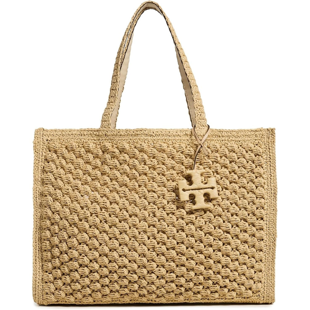 Tory Burch Women'S Ella Hand-Crocheted Popcorn Large Tote