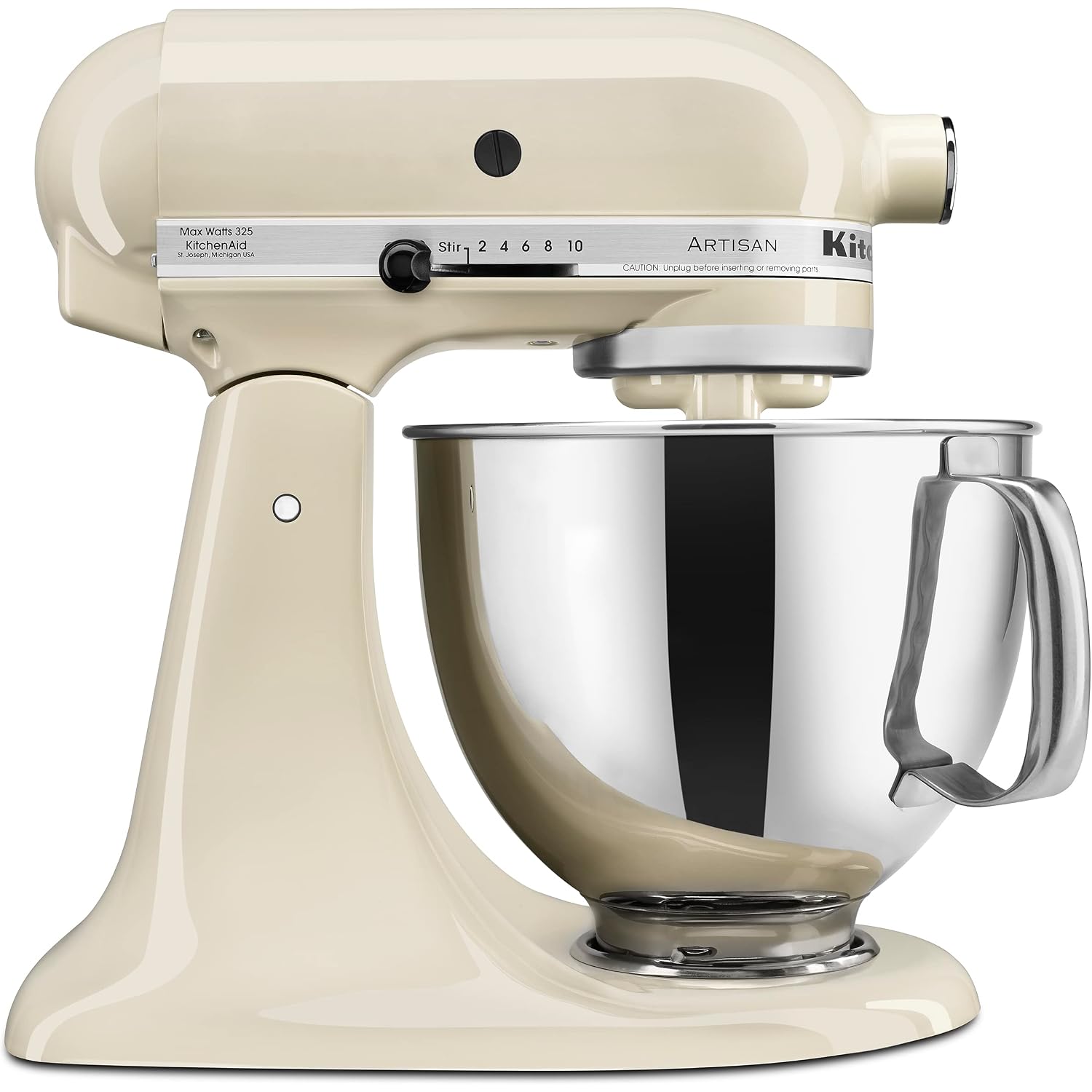 Kitchenaid Artisan Series 5 Quart Tilt Head Stand Mixer With Pouring Shield Ksm150Ps, Almond Cream