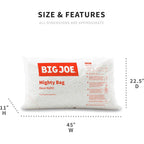 Big Joe Bean Refill Polystyrene Beans for Bean Bags or Crafts, 100 Liters