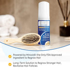 5% Minoxidil Foam for Men & Women Hair Regrowth, Fast-Absorbing Lightweight Minoxidil Treatment for Thinning Hair, Receding Hairline & Balding, Non-Greasy Unscented Hair Growth Foam