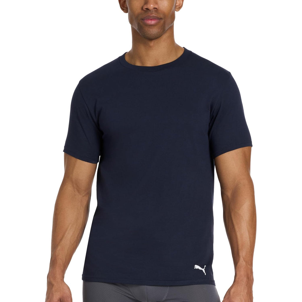 Puma Men'S 4 Pack Cotton Crewneck Short Sleeve T-Shirt